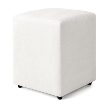 Imagem de Puff Quadrado Decorativo Sienna Boucle - 7 Decor Branco