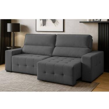 Imagem de Sofa 3 Lugares Retratil e Reclinavel Veludo Village Ferguile