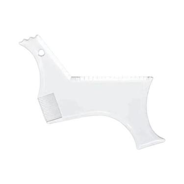 Imagem de Pente de estilo de barba, régua de barba, ferramenta de estilo de barb