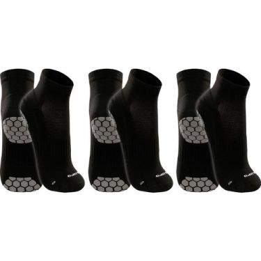 Imagem de Kit 3 Pares Meias Lupo Original Antiderrapante Pilates Yoga Masculina 