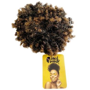 Imagem de Coque Afro Puff Orgânico Preto/Mel Escuro - T1B/30 - Black Beauty