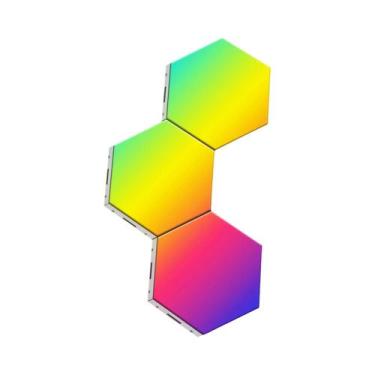 Imagem de Luz De Parede Hexagonal Inteligente Quantum LED Com Sincronização Musi