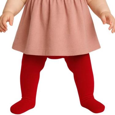 Imagem de Meia Calça Para Menina De Bebê Em Algodão Trifil, BB, Vermelho