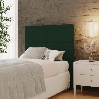 Imagem de Cabeceira Solteiro 100cm Linea Boucle Estofada Design Moderno para Qua