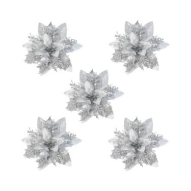 Imagem de Flores Artificiais Com Glitter De 14CM, 510 Peças, Decoração Para Árvo