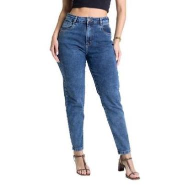 Imagem de Calça Jeans Sawary Mom - 281667 - Azul escuro 44-Feminino