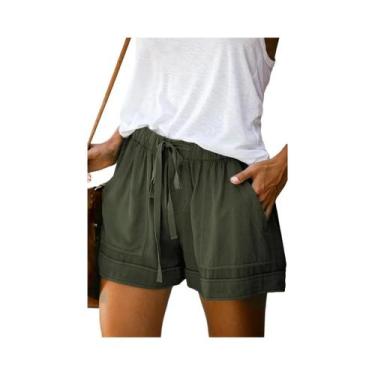 Imagem de Shorts De Seda Com Renda De Cintura Alta Para Mulheres, Confortáveis E