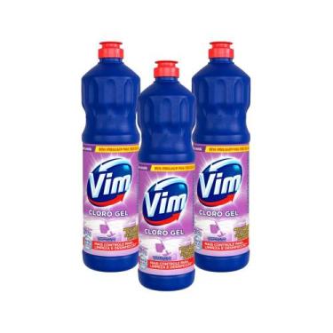 Imagem de Kit 3 Desinfetantes Vim Multiuso Cloro Gel Lavanda 700ml