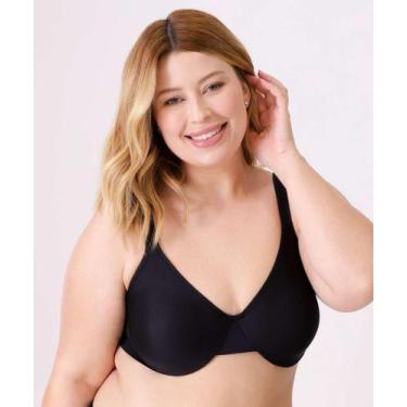 Imagem de Sutiã Plus Size Com Aro E Sem Bojo Delrio-61015, 46, Preto