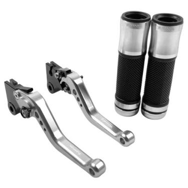 Imagem de Kit Manete Manopla Esportivo Ttan Fan Start Cargo a lona Pop 100 110 -