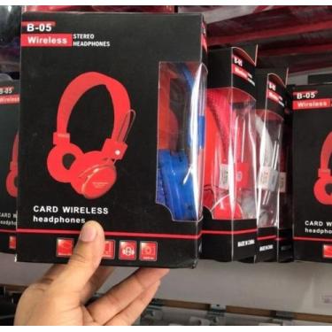 Imagem de Fone vermelho Bluetooth - natanimports