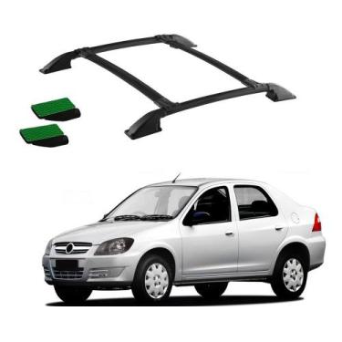 Imagem de Bagageiro Prisma 2007 a 2012 Preto Colado - Track