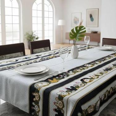 Imagem de Toalha de Mesa Retangular 6 Cadeiras 2,00 Mts X 1,45 Mts Estampa:Estam