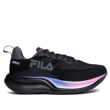 Imagem de Tênis Feminino Fila Speed Lite Preto/Cinza, Preto, Cinza, 37