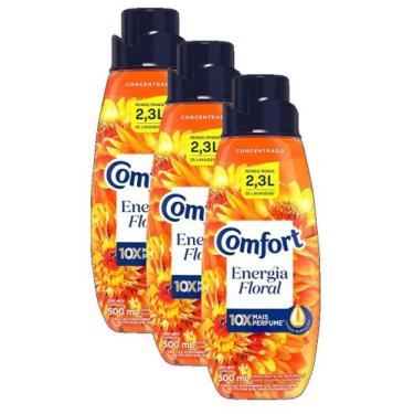 Imagem de kit 3 Amaciante Comfort Concentrado Hydra Sérum 500Ml