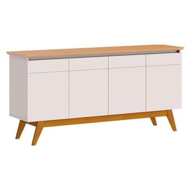 Imagem de Aparador para Sala Buffet Classic 1.6 com Gaveta Off White Nature - Im