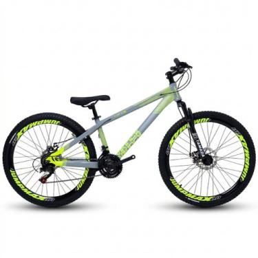Imagem de Bicicleta 26 vikingx 21v shimano tuff x 35, Cinza