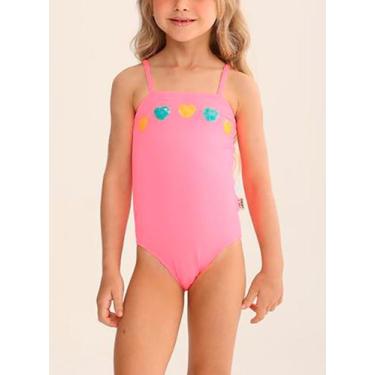Imagem de Maiô Alcinhas Pingo de Alegria 11453P Infantil Lantejoulas Poliéster T