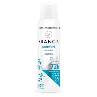 Imagem de Desodorante Francis Comfort Algodão Aerosol Antitranspirante 72h 150ml