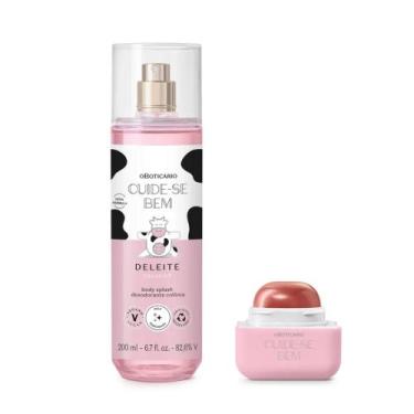 Imagem de Combo Cuide-se Bem Deleite: Body Splash 200ml + Hidratante Labial Rosa