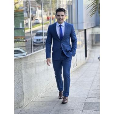 Imagem de Terno Masculino Slim Poliviscose Azul Marinho - Victor Varrens, 50