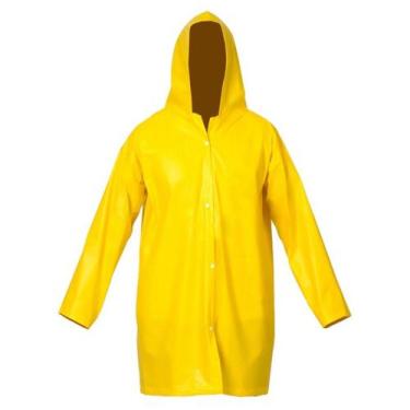 Imagem de Capa de Chuva PVC Amarela com Forro - Vinilseg, XG