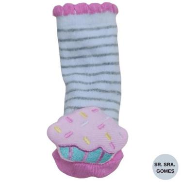 Imagem de Meia bebe infantil de 12 á 24 meses criança diversos modelos de bichin