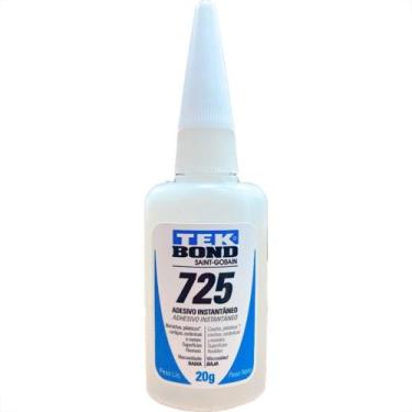 Imagem de Cola Instantanea Tekbond 725 - Baixa Viscosidade - Bico Tipo ''B'' Mai