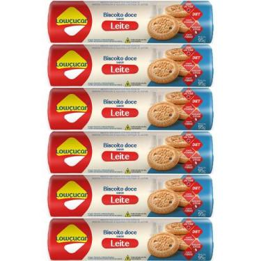 Imagem de Kit 6 Biscoito Doce Sabor Leite 0 Adição de Açúcare Lowçucar - LOWCUCA