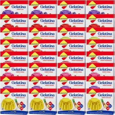 Imagem de Kit com 32 Unidades de Gelatina Zero Lowçucar 10g Sabores Variados