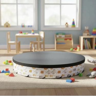 Imagem de Tambor de Chão 50cm Kids Music Pele Asséptica Terapêutico e Musicaliza