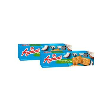 Imagem de Kit 2 Biscoito Aymoré Coco com 200g