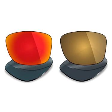 Imagem de Mryok 2 pares de lentes polarizadas de substituição para óculos de sol Oakley Jupiter Squared – Opções