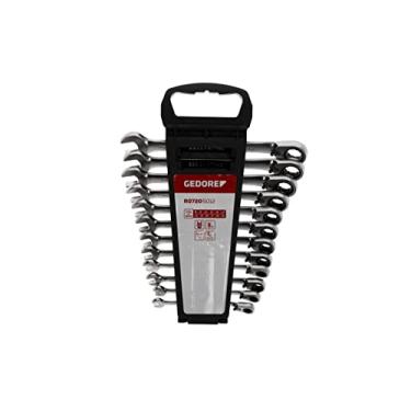 Imagem de Jogo de Chave Combinada Catraca Reversível 12pç de 8 a 19mm - GEDORE RED