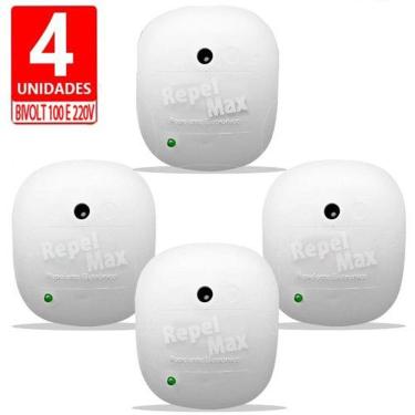 Imagem de  Repelente Eletrônico Zen Branco, Bivolt, Inaudível, Econômico, Leve 4 Unidades