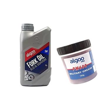 Imagem de Kit Manutenção Suspensão De Bike Oleo 5w 1 Litro Com Graxa Pm600 Algoo 100gr GRAXA ALGOO PRO MILITAR PM600