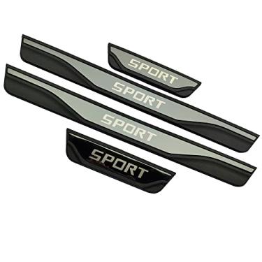 Imagem de GZBFTDH Proteção de Peitoril Soleira da Porta, para Omodelo Tesla Y 2020-2022 Carro Acessórios, Aço Inoxidável Kick Plate Guard de Pedal Limiar Protetor, Peças para Automóveis