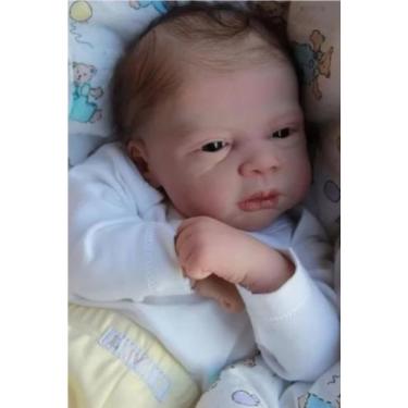 Imagem de Boneco Bebê Reborn David Com Corpo Inteiro - Não Informada