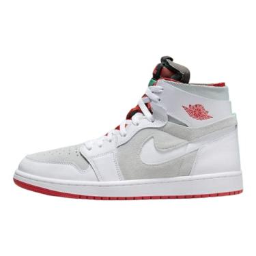 Imagem de Men's Jordan 1 High Zoom Air CMFT White/True Red-Light Silver CT0978-100 Size 11