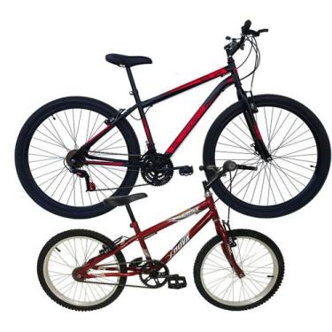 Imagem de Kit Bicicleta Infantil Aro 20 Fast E Bicicleta Aro 29 Altis 18 Marchas