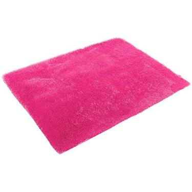 Imagem de Inzopo Tapete felpudo antiderrapante tapete de área felpudo para casa quarto tapete 16 cores - vermelho rosa, 80 x 120 x 4,5 cm