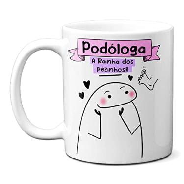Imagem de Caneca Podóloga A Rainha Dos Pezinhos E Unha Encravada (Branca)