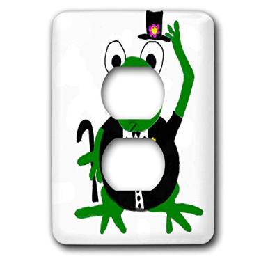 Imagem de 3dRose Lsp_4861_6" Tuxedo Frog 2 Plug Cover Outlet Cover