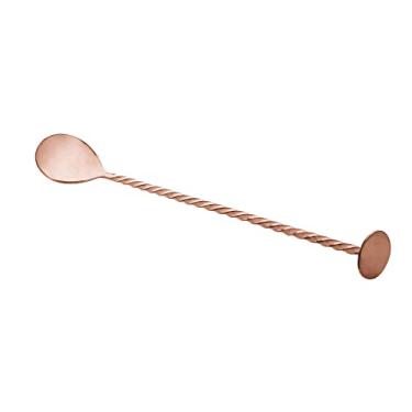 Imagem de Colher Bailarina de Aço Inox Tress Rosé 26cm - Lyor