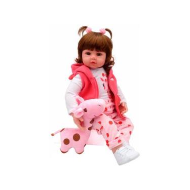 Boneca Bebê Reborn Menino Baby Dolls Em Vinil 45cm em Promoção é no Buscapé