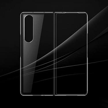 Imagem de Para Samsung Z Fold 4 5G Caso Hard PC Transparente Phone Cover Para Samung Fold4 ZFold4 Folder Fold 4 Protect Bumper, Clear, Para Samsung Z Fold 4