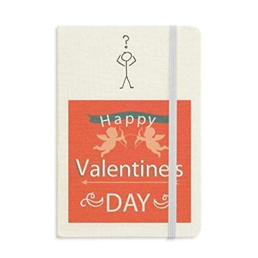Imagem de Caderno de interrogação Happy Valentine's Day Angels Love A5