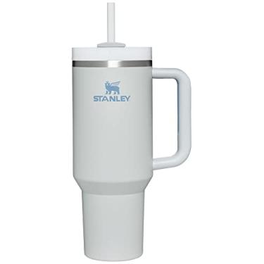 Imagem de Stanley Copo Quencher H2.0 FlowState de aço inoxidável isolado a vácuo com tampa e canudo para água, chá gelado ou café, smoothie e mais, neblina, 1,134 g