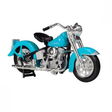 Imagem de Harley Davidson Hydra Glide Azul Serie 37 Escala 1:18 Mai31360ak - Mai