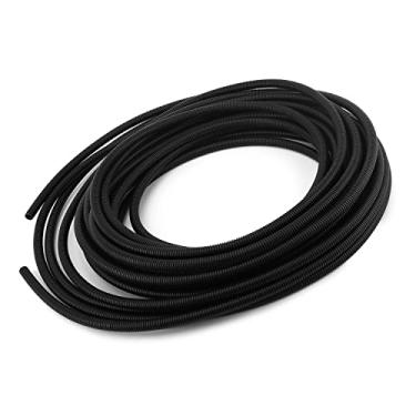 Imagem de Bettomshin 1 peça tubo corrugado conduíte de fio PP tubo de polietileno não dividido mangueira de tubo de fio flexível 10 mm diâmetro interno 13 mm diâmetro externo 20 m longo para capa de cabo líquido manga preta